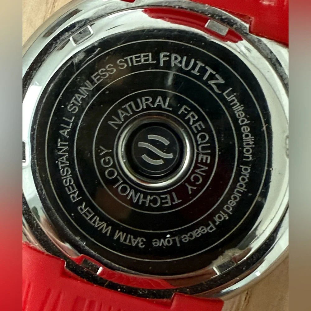 Fruitz by Philip Stein Rare Edition Watch Peace Love Natural Frequency Tech